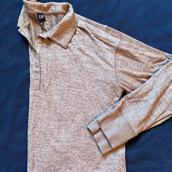 GAP Med Brown collared sweater - Picture 3 of 4